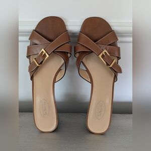 Talbots Brown Slide Sandals